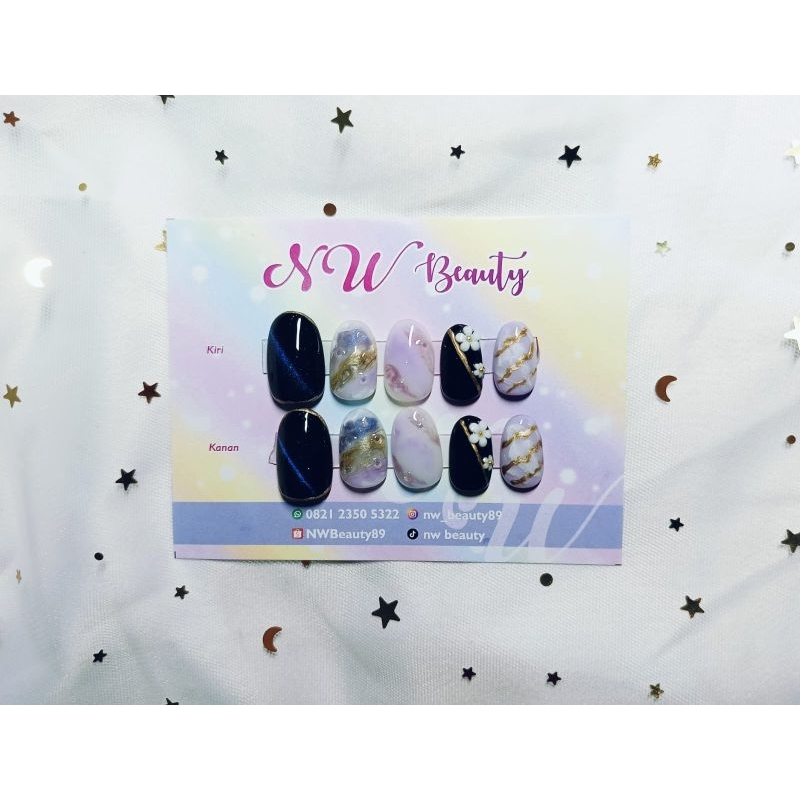 Kuku palsu/ Kuku palsu Marble/ Press On Nail/Marble nail/ Handmade/ Custom Press On Nail/Custom Nail