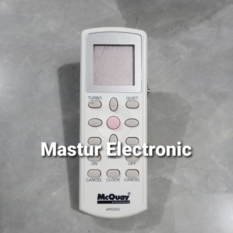REMOTE REMOT AC MCQUAY MC QUAY APGS01 POWER PINK ORIGINAL