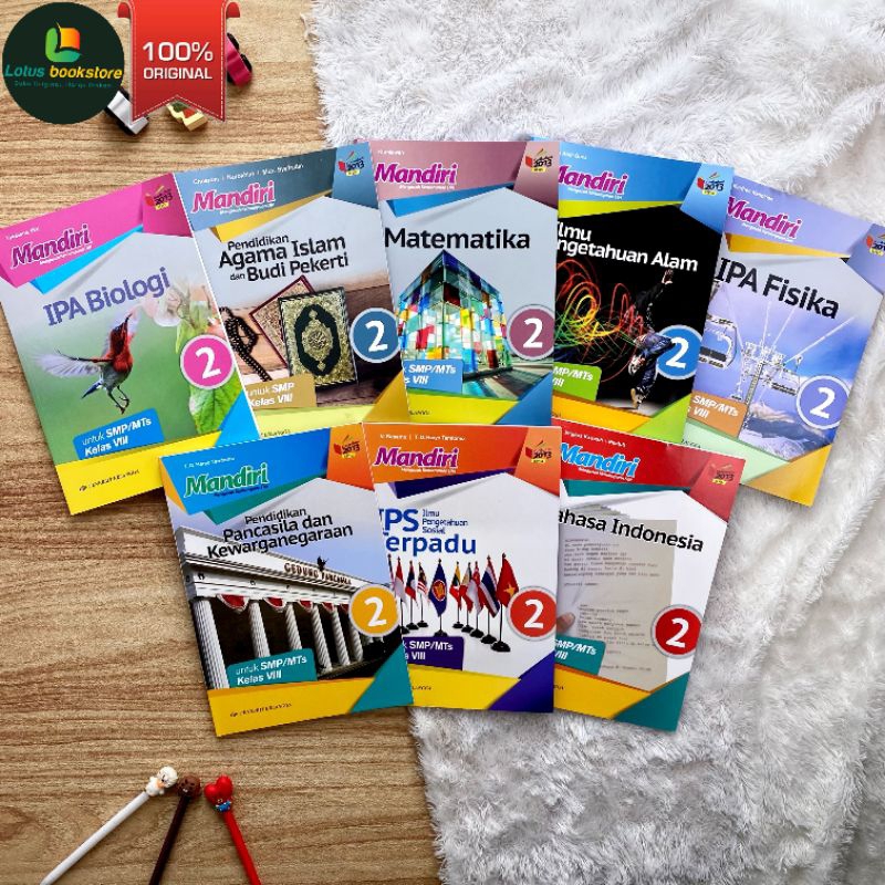 Seri Buku Mandiri SMP Kelas 8 - Matematika  - IPA - Indonesia - English - IPS - PAI - Biologi - Fisi