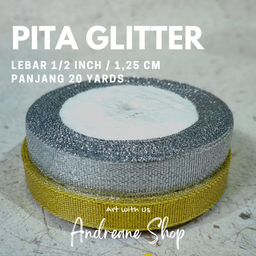 

Pita Glitter Lebar 1/2 Inch (1,2 cm) – Sentuhan Elegan untuk Setiap Proyek Kreatifmu