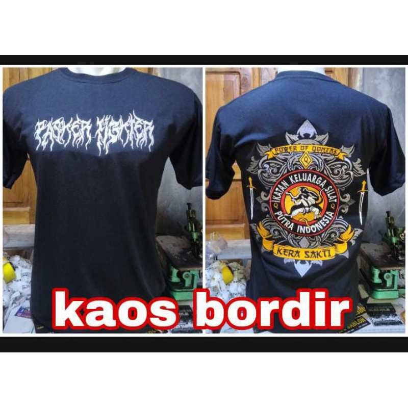 kaos bordir ikspi kera sakti/kaos bordir iks