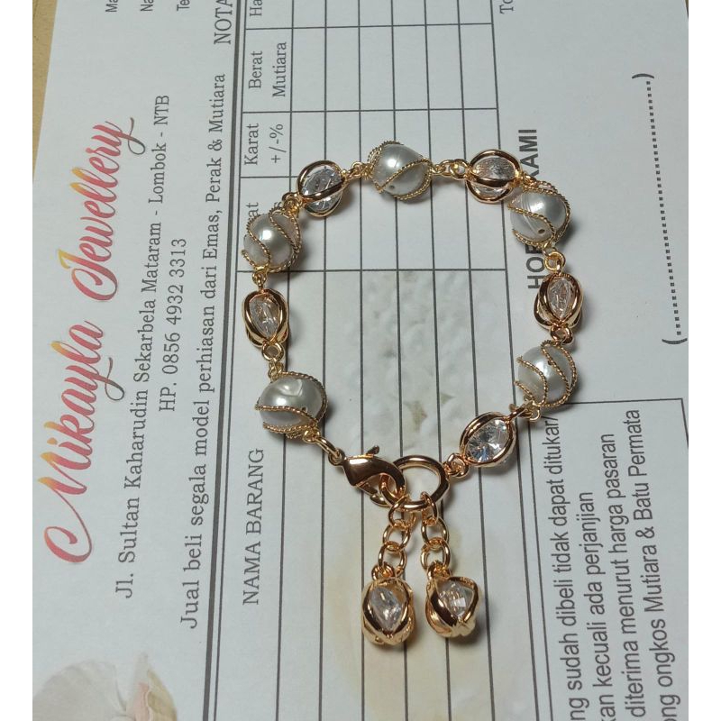 Gelang mutiara asli lombok|Gelang mutiara tawar asli| gelang mutiara lombok kekinian| Gelang mutiara