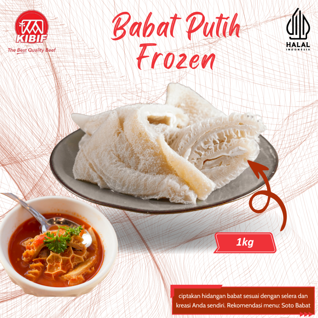 

Babat Putih Frozen 1kg