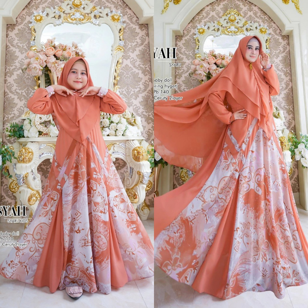 AISYAH SYARI mom kids couple ceruty by jasmine