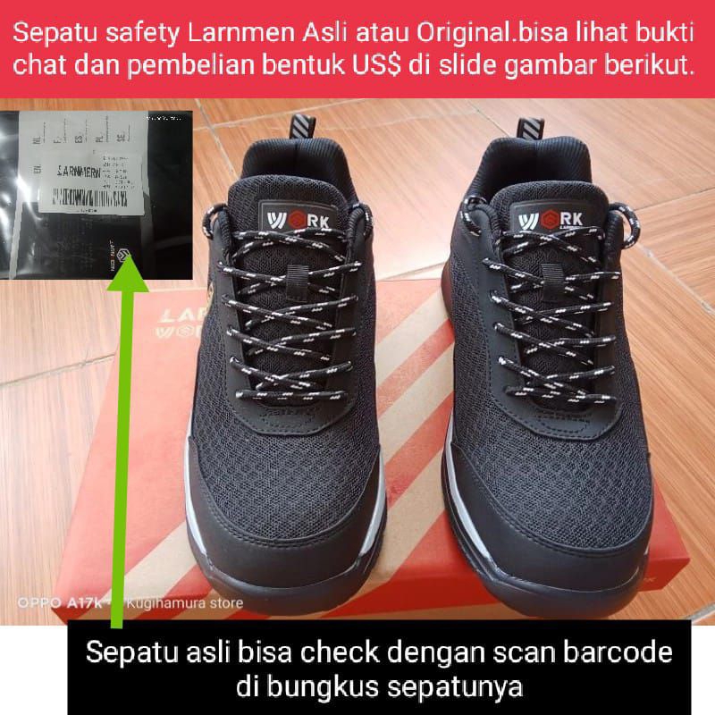 Kugihamura sepatu safety Larnmen keamanan kerja sporty import septi murah   L112981