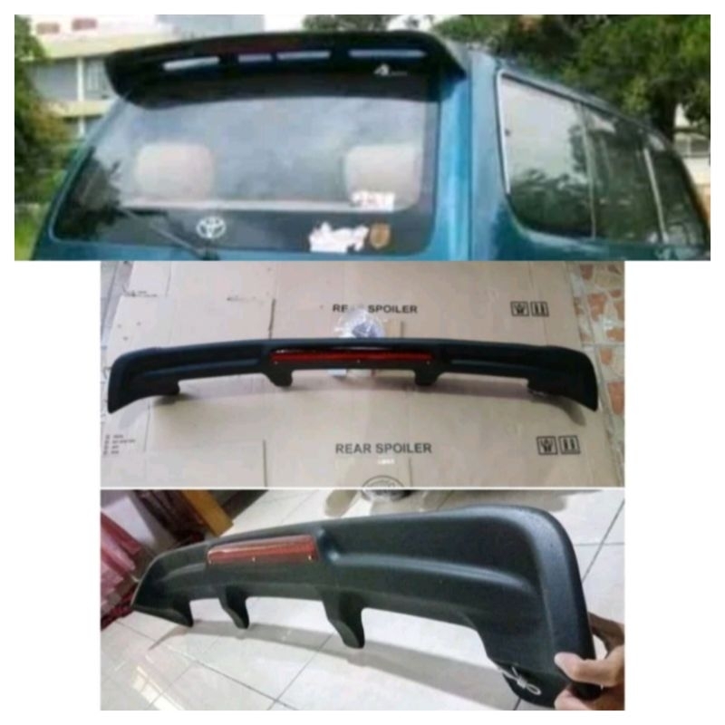 Spoiler mobil Kijang Krista 1997 1998 1999 2000 2001 2002 dengan lampu