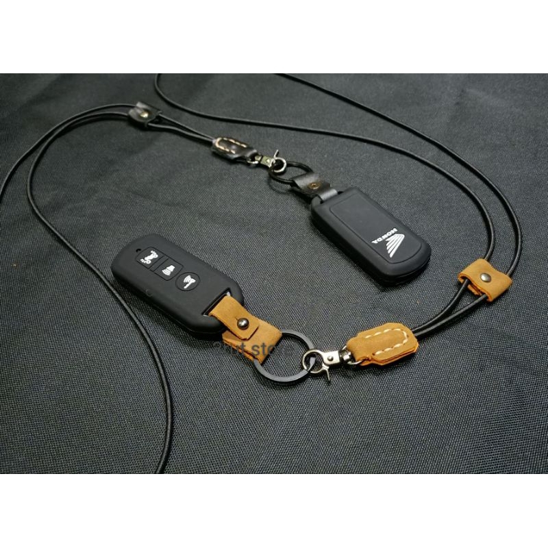 Paket Kondom Silicon Remote Honda scoopy/ Gantungan Kunci keyless Honda Scoopy Gantung Leher