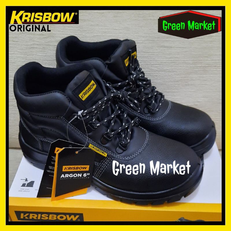 Sepatu Safety Krisbow ARGON 6" || Safety Shoes Krisbow ARGON 6" || Sepatu Safety ARGON pengganti Arr