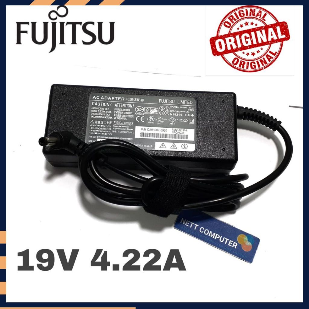 Ac Power Adapter Charger Fujitsu 19V 4.22A 5.5*2.5mm For Laptop Fujitsu Lifebook T580 T730 T731 T900