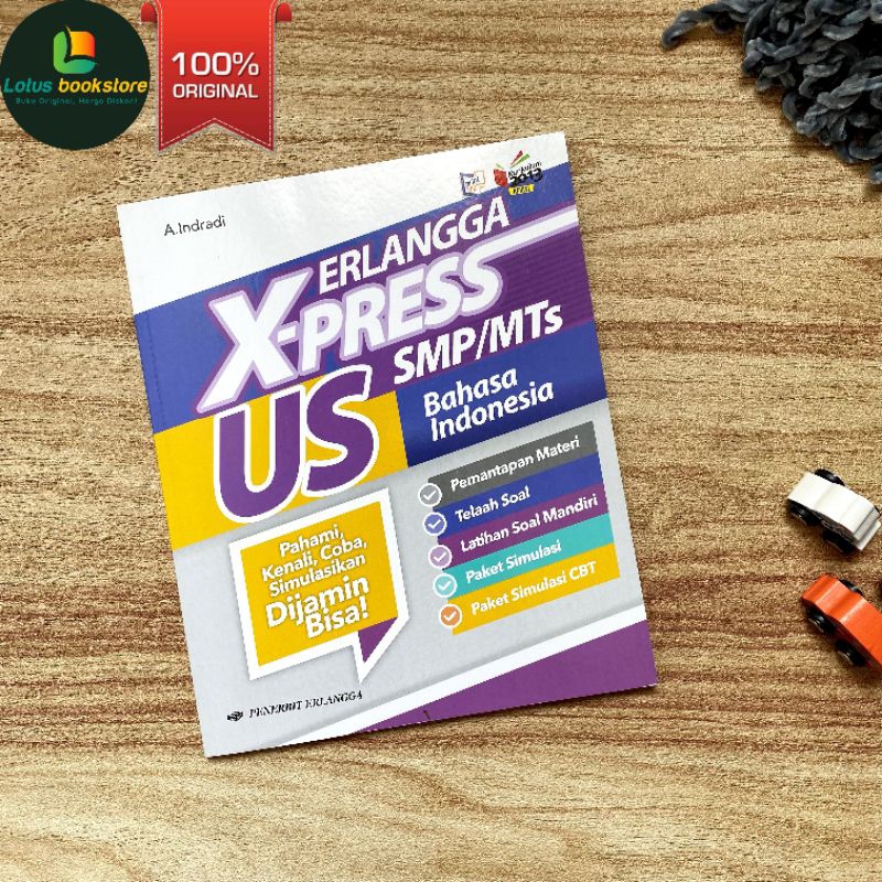 Erlangga Xpress US SMP Bahasa Indonesia - Persiapan Ujian Kelas 9 - Buku Original