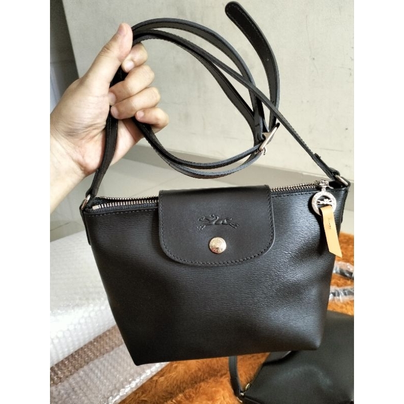 Tas LC Le Pliage mini City leather crossbody