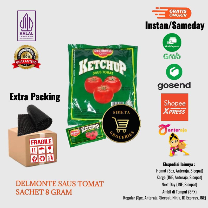 

Delmonte Tomat Sachet 8gr (isi 24 pcs)