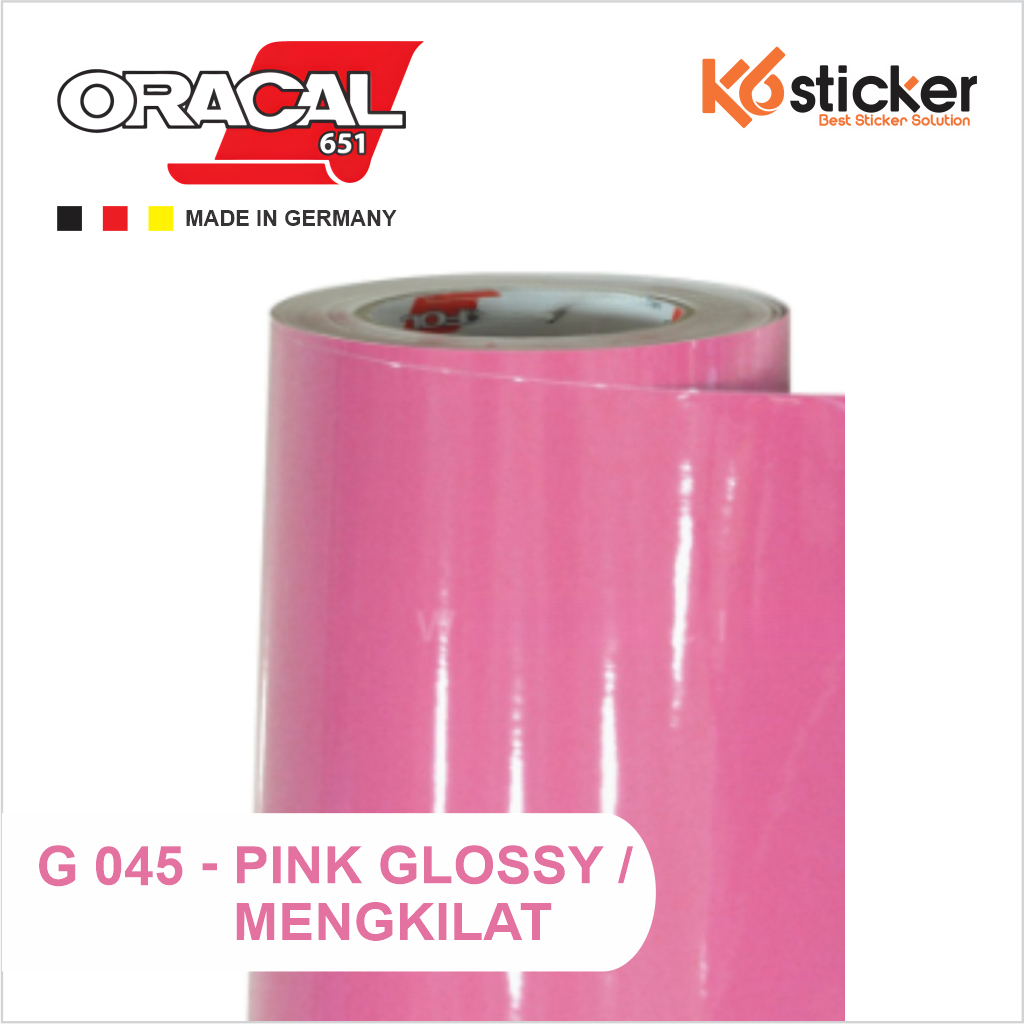 (Rp 45.200) ORACAL 651 045 SOFT PINK Gloss Matt Doff Warna Merah Muda Skotlet Lentur Motor Mobil pin