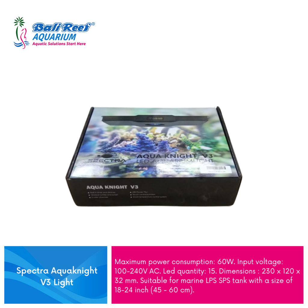 Lampu Aquarium Laut LED Spektra Aquaknight V3