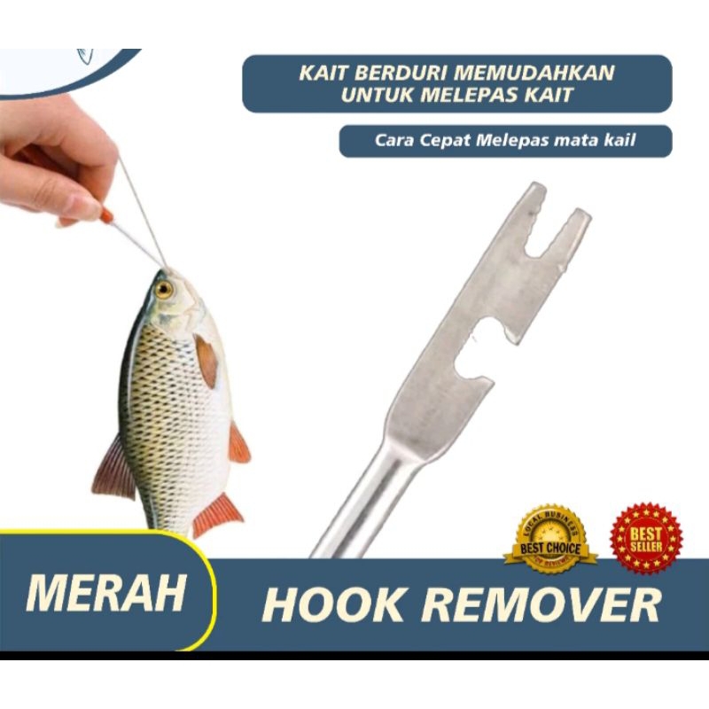 Alat pelepas kail ikan pancing hook remover pancing fishing pencungkil kail ikan alat pelepas