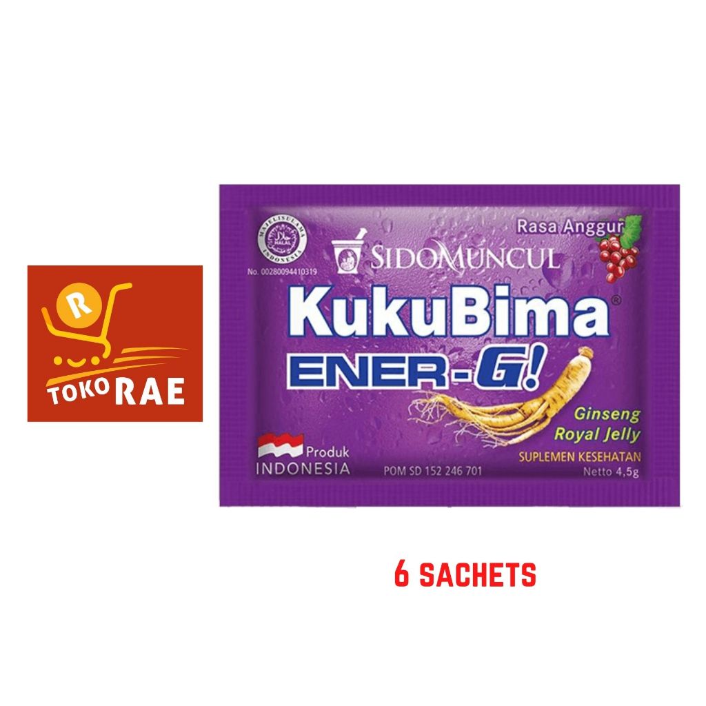 

KUKU BIMA ENER-G RASA ANGGUR 1 PACK 6 SACHETS