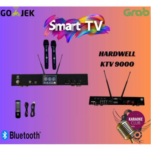 MIC WIRELESS HARDWELL KTV 9000 / KTV-9000 / KTV9000 HANDHELD SMART TV AUDIO GARANSI RESMI HARDWELL