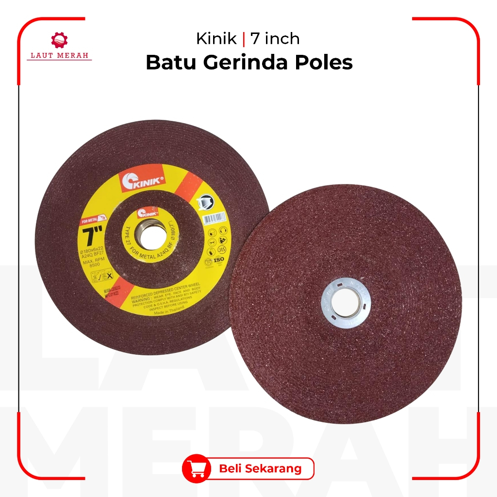 Batu Gerinda Poles / Slep KINIK 7" 7 inch