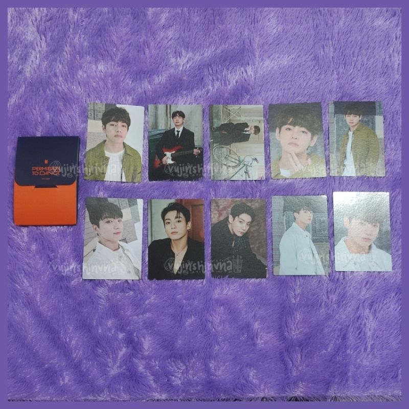 OFFICIAL MINI PHOTOCARD PTD IN SEOUL BTS TAEHYUNG & JUNGKOOK (mpc pc permission to dance kim v jeon 