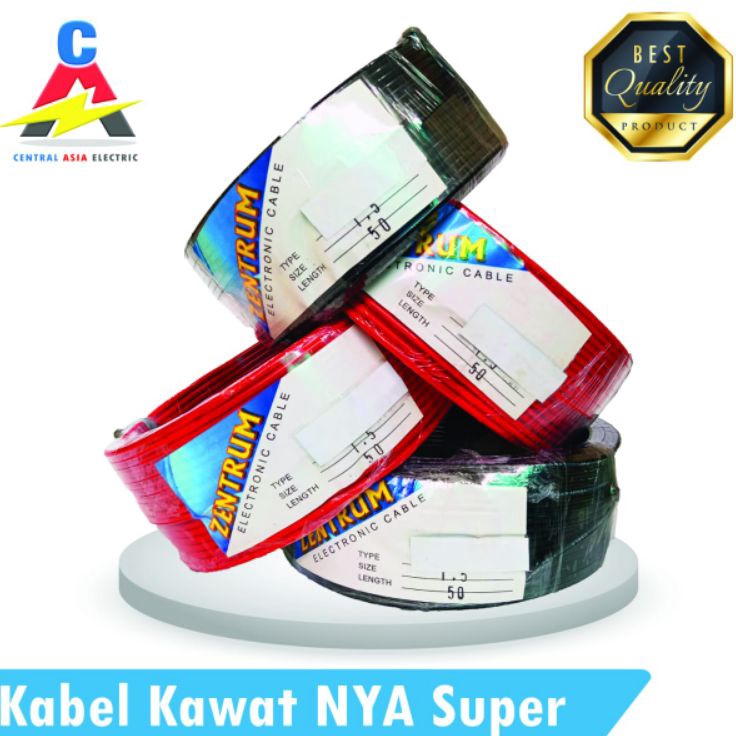 SZc Kabel Listrik Kawat NYA Super 1 x 15 4 Meter Kawat Besar