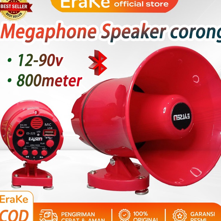 MF Pengeras Suara Speaker toa mini Megaphone Speaker Corong Sirine Bisa Rekam Suara ES22S Jualan Kel