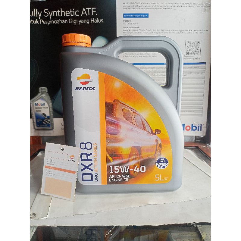 Oli Mesin Repsol Diesel DXR8 Diesel 15W-40 CI-4/SL Galin 5L Repsol asli