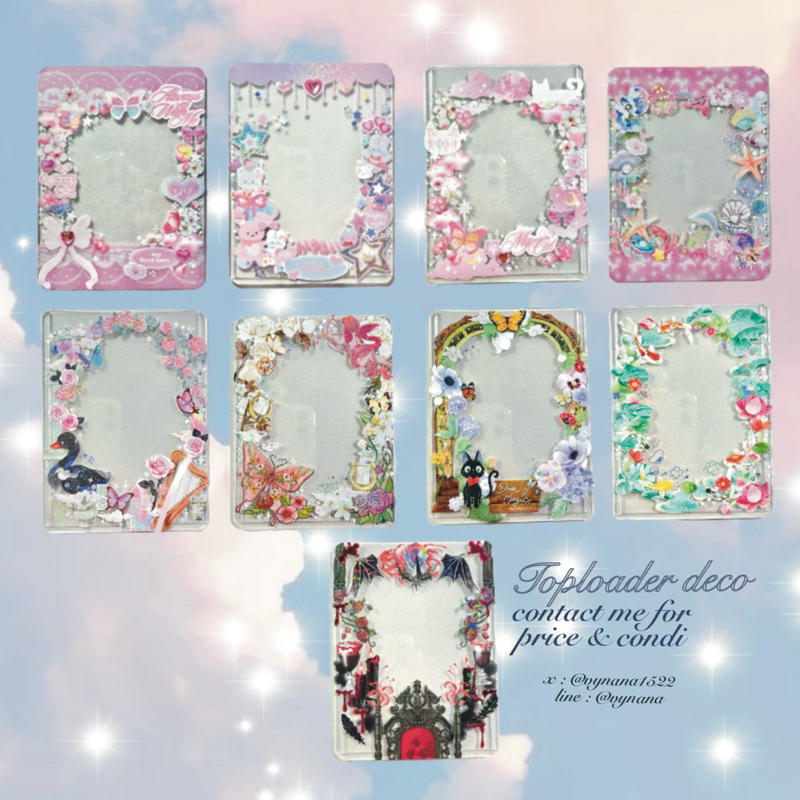 Toploader Deco Batch 3 | Pink Coquette | Angel | Mermaid | Black Swan | New Jeans | Ghibli | Koi • P