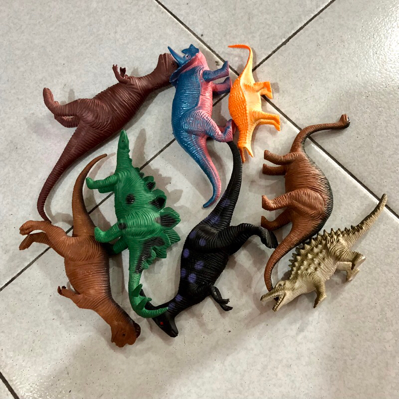 Mainan anak dinosaurus karet besar , mainan dinosaurus karet t-rex dinosaurus lucu one house party