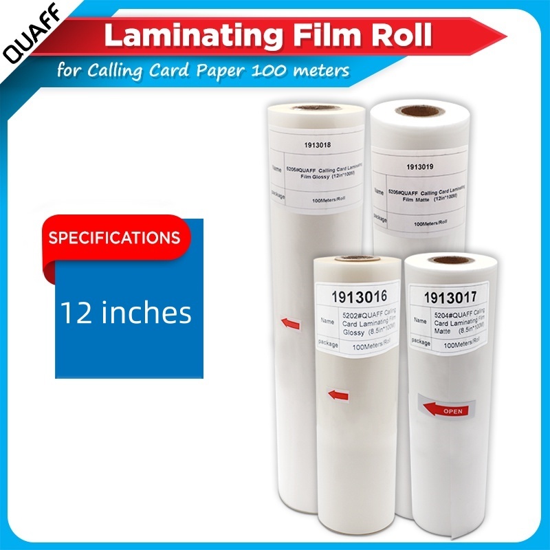 

QUAFF BRAND Plastik Laminating Panas Roll 30mic 32cm x100 m (Matte & Glossy)( untuk mesin Laminating laminasi panas roll )