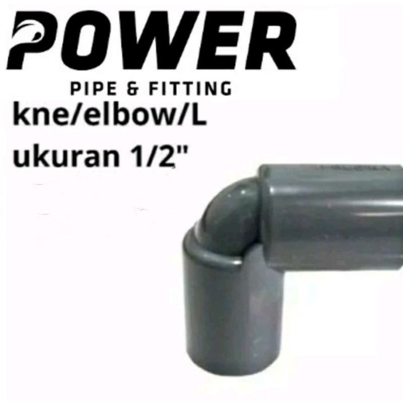Elbow Knee 1/2” Inch Kni Power Sambungan Pipa PVC