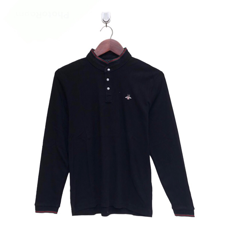 POLO SHIRT LONGSLEEVE GUCCI BEE LOGO