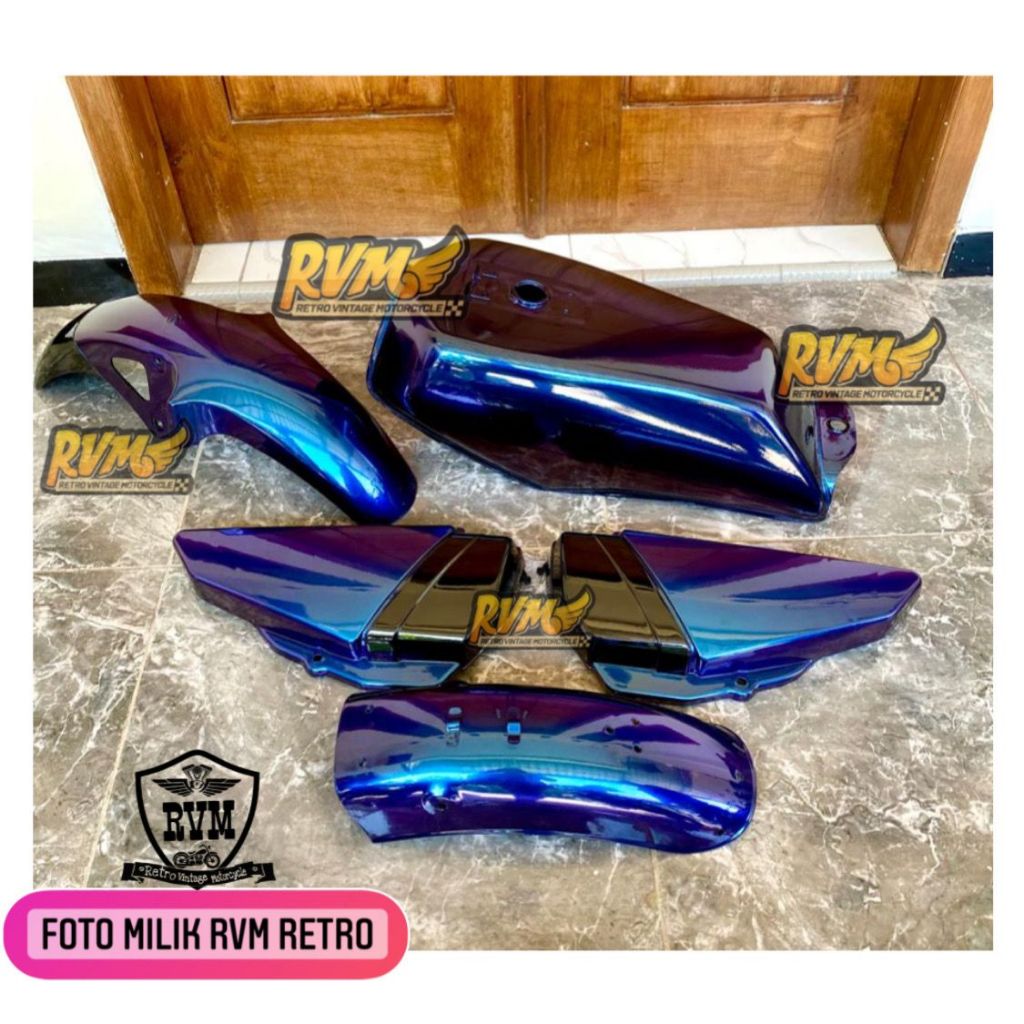 Paket Yamaha Rx King Bunglon body set Yamaha Rx King bunglon tengk Rx tangki Rx King Cover body rx v