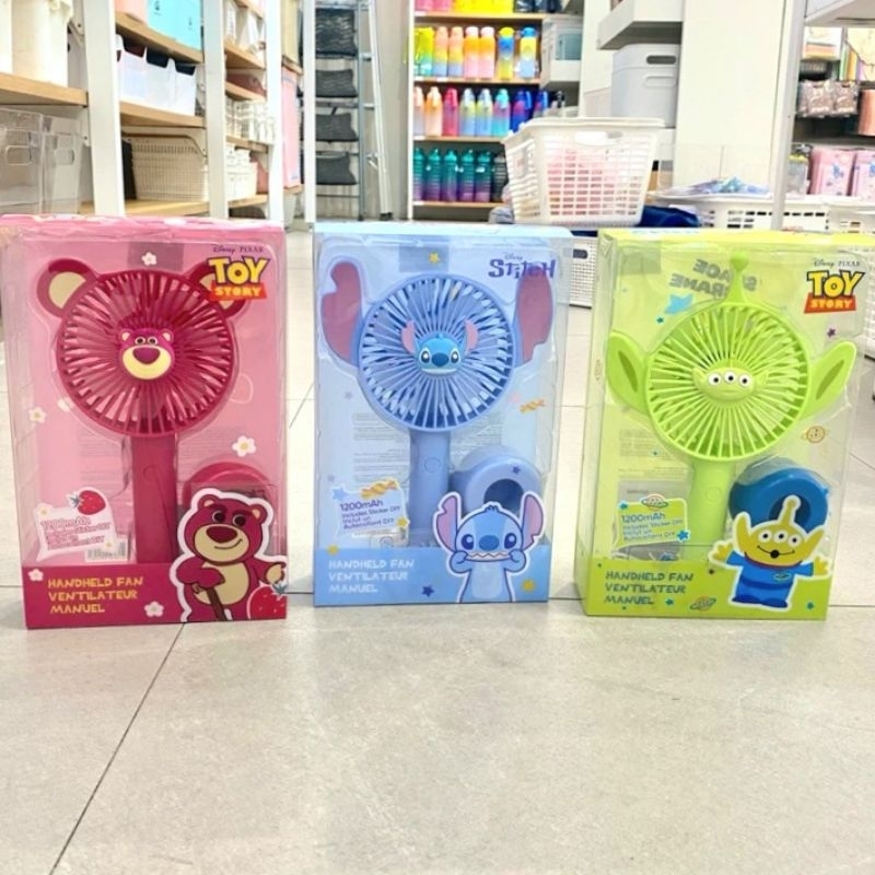 MINISO DISNEY PIXAR COLLECTION 1200 MAH HANDHELD FAN / KIPAS ANGIN PORTABLE