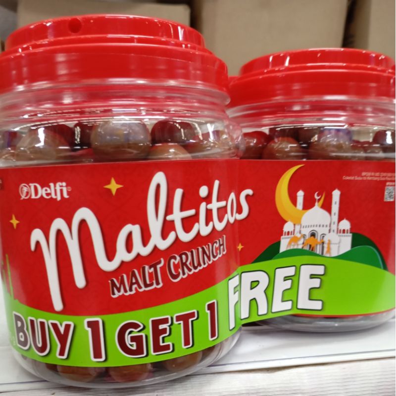 

Delfi Maltitos Toples 300gram Buy 1 Get 1 - Coklat