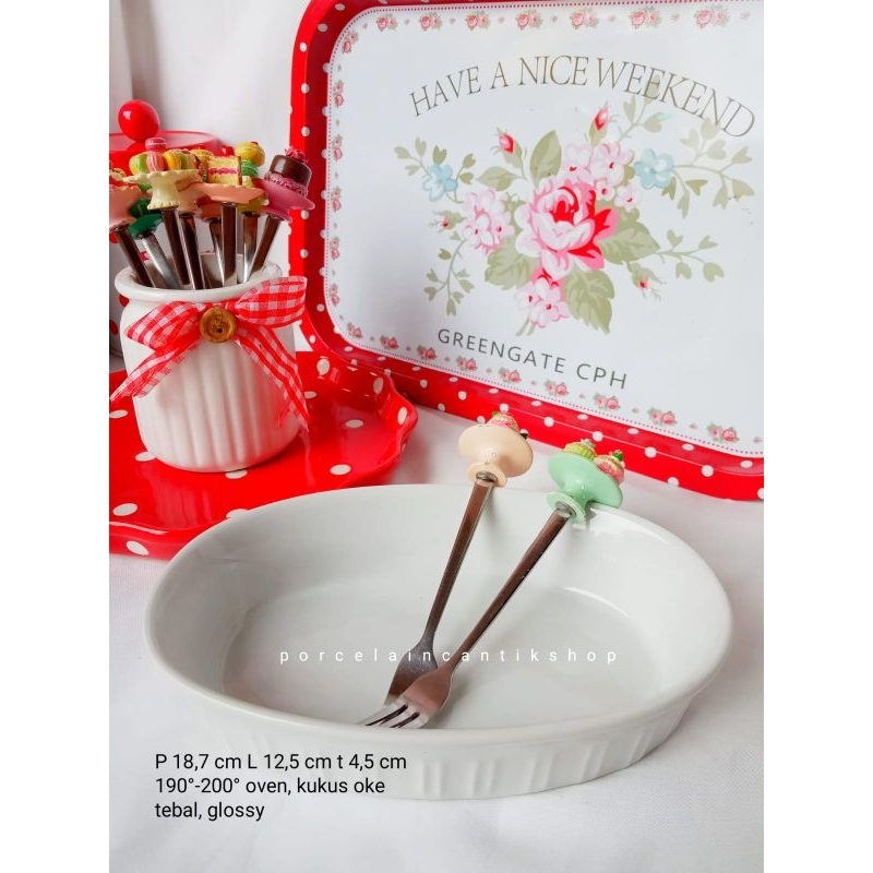 CASSEROLW PUTIH #RAMEKIN OVAL #MAMGKUKTAHANPANAS #MANGKUKPUTIH