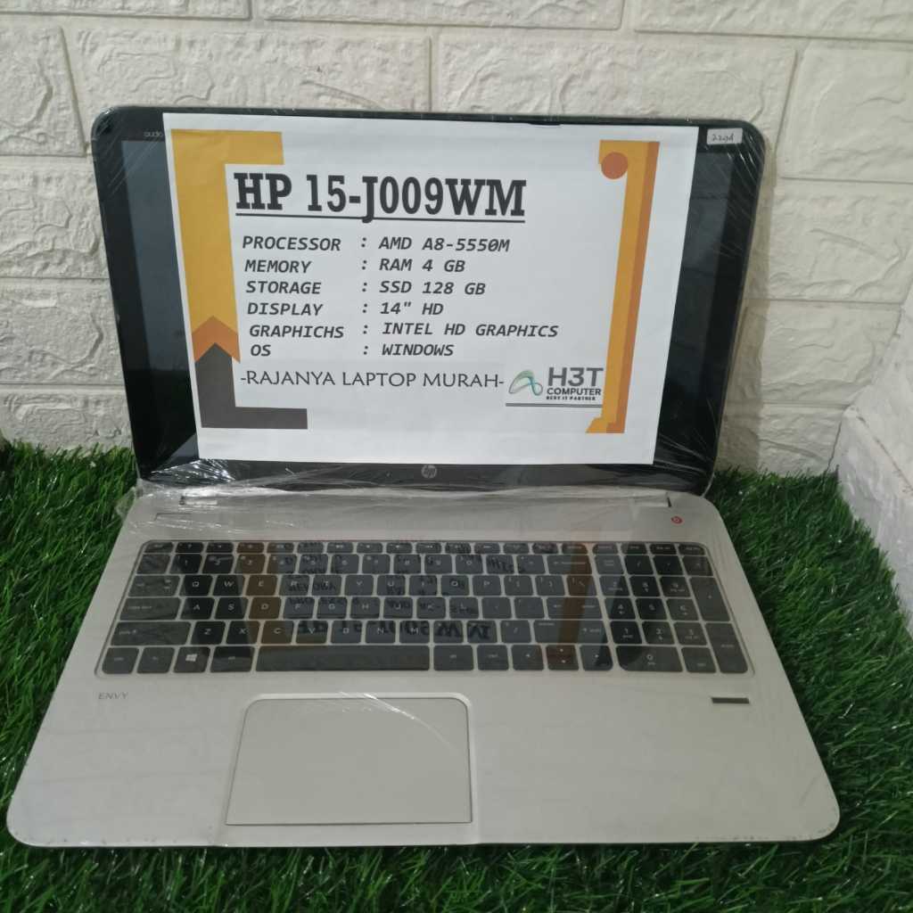 LAPTOP MURAH HP 15-J009WM AMD A8-5550M RAM 4GB SSD 128GB 14INCH
