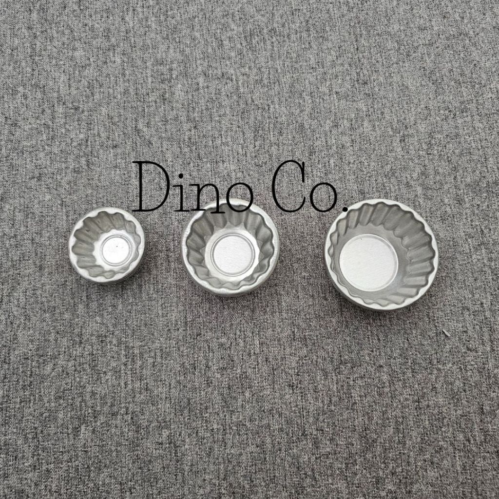 Cetakan Egg Tart Aluminium Press Tanpa Sambungan TEBAL / Cetakan Mini Tart / Cetakan Pie Buah / Ceta