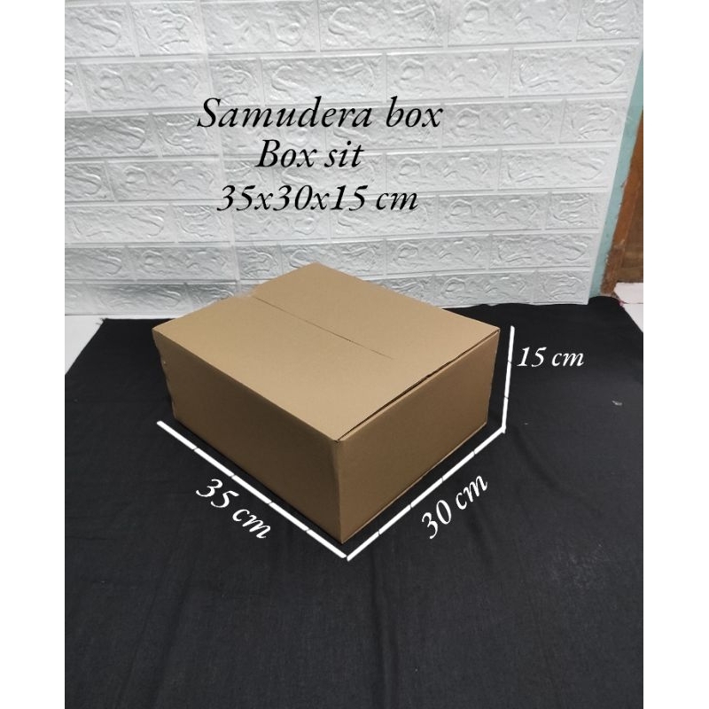 

kardus karton box uk 35x30x15 cm ST sheet singgle wall polos