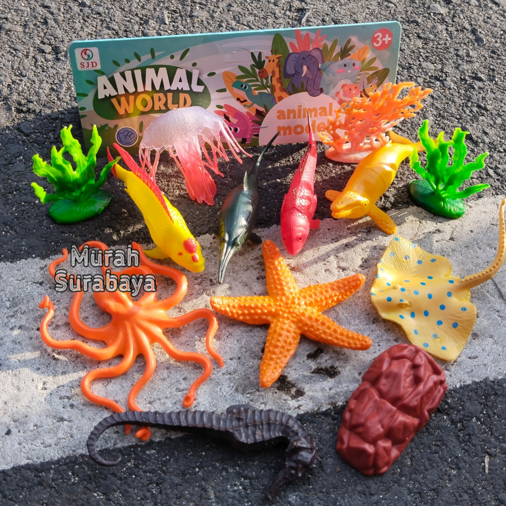 Mainan Binatang Laut Action Figure Isi Lebih Banyak Marine Life World Murah Berkualitas 3305 34 | Ma