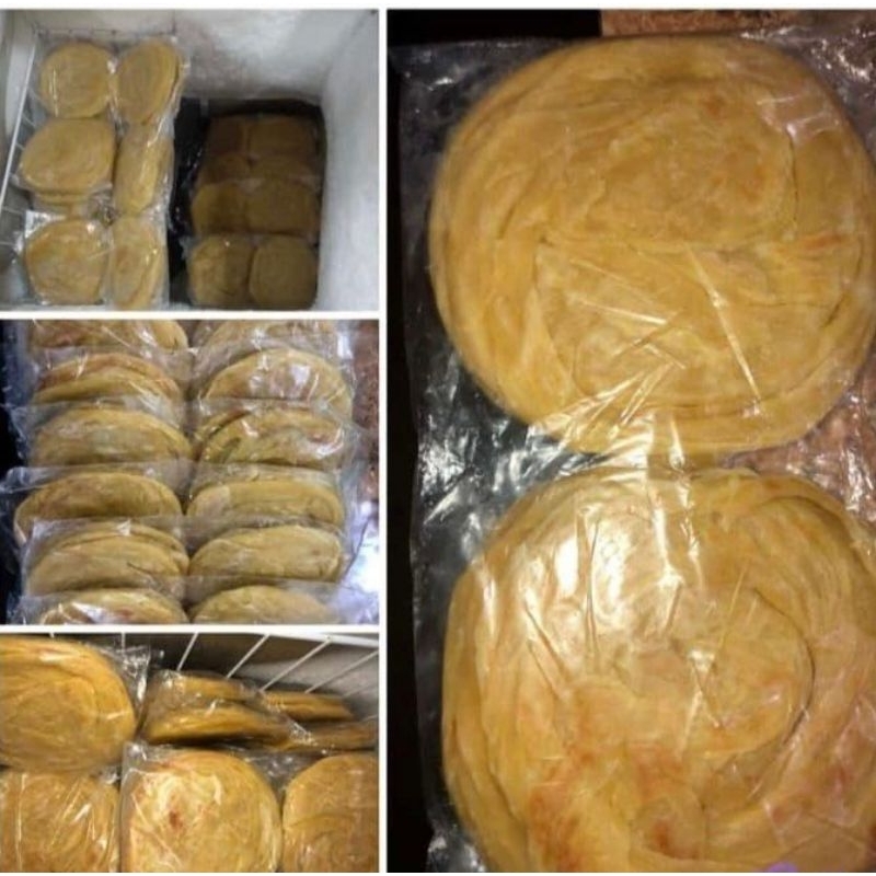 

COD 10 BIJI ROTI CANAI/ ROTI MARYAM AMAN KIRIM PACKING VAKUM