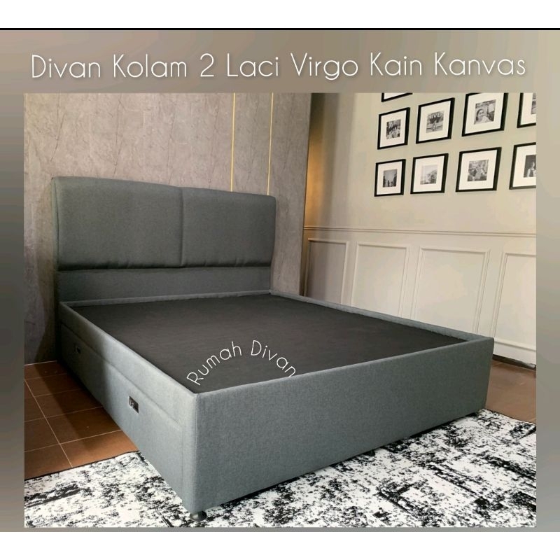 DIPAN DIVAN KOLAM 2 LACI BESAR TEMPAT TIDUR ALAS KASUR SPRINGBED