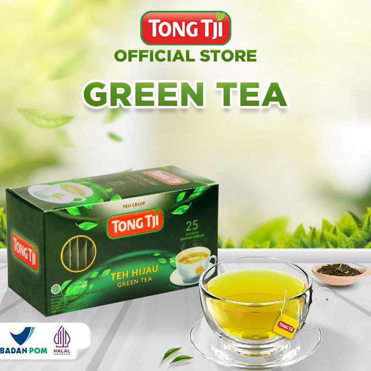 

CVL981 Tong Tji Green Tea Teh Hijau 25s Tea Bag Teh Celup dgn Amplop