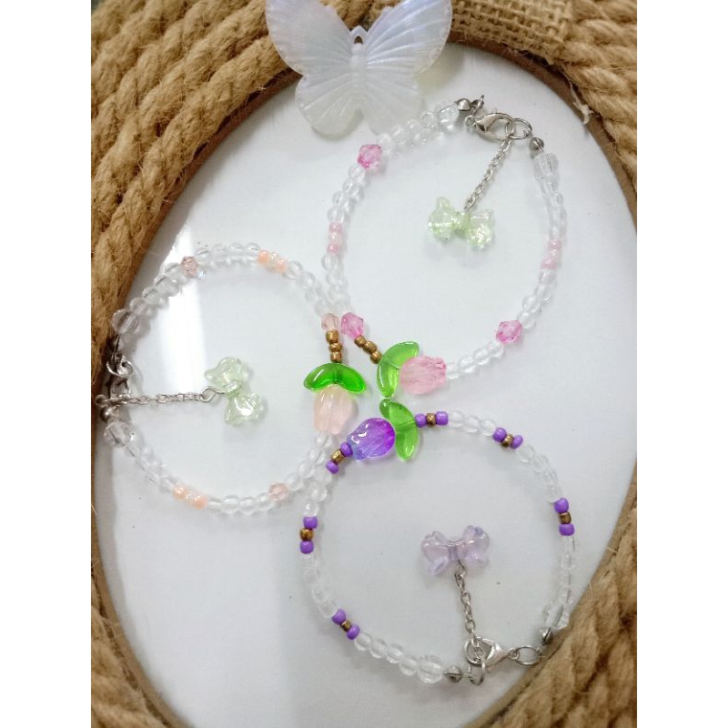 Gelang Manik Bunga Tulip