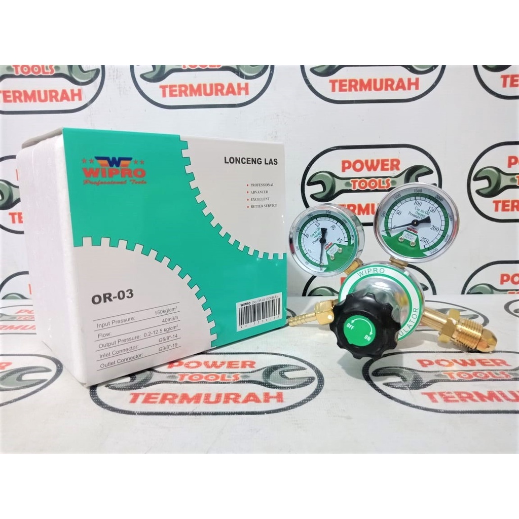 

Regulator Las Oksigen WIPRO OR 03 Regulator Oxygen Gas O2 Kuningan OR3
