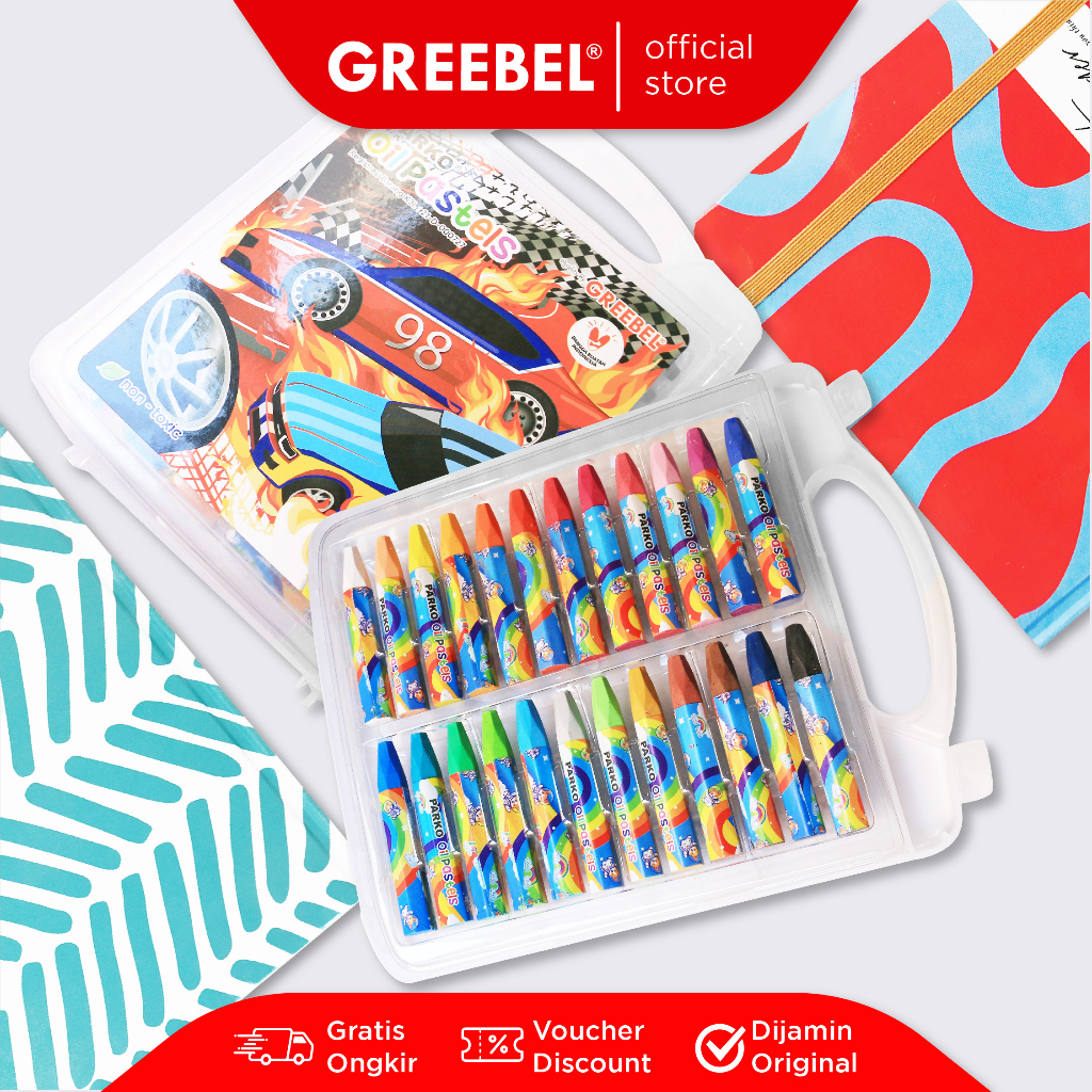 

CRAYON PARKO 24 WARNA GREEBEL