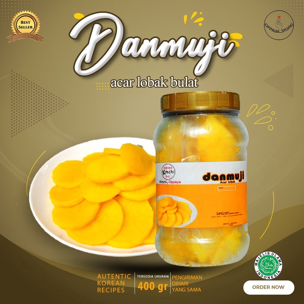 

TGG341 77 Danmuji Acar Lobak Bulet 4Gr Homemade