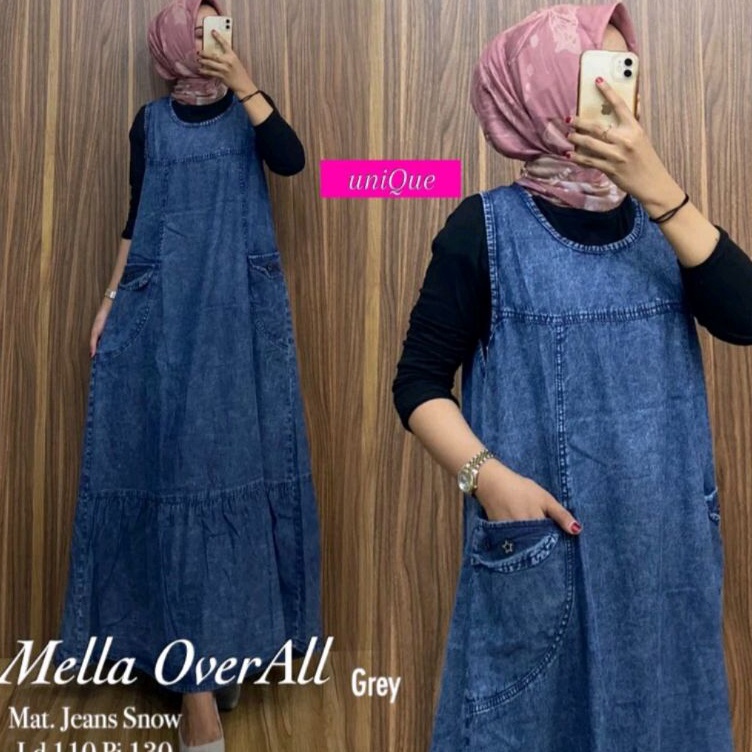 ART S73V overall jeans overall dres wanita overalk kodok MELLA OVERALL