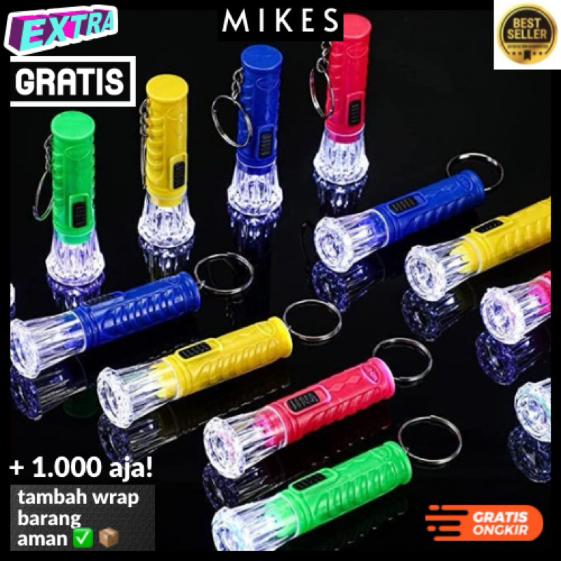Senter Mini Led mini led kecil Gantungan serbaguna hiasan penerang
