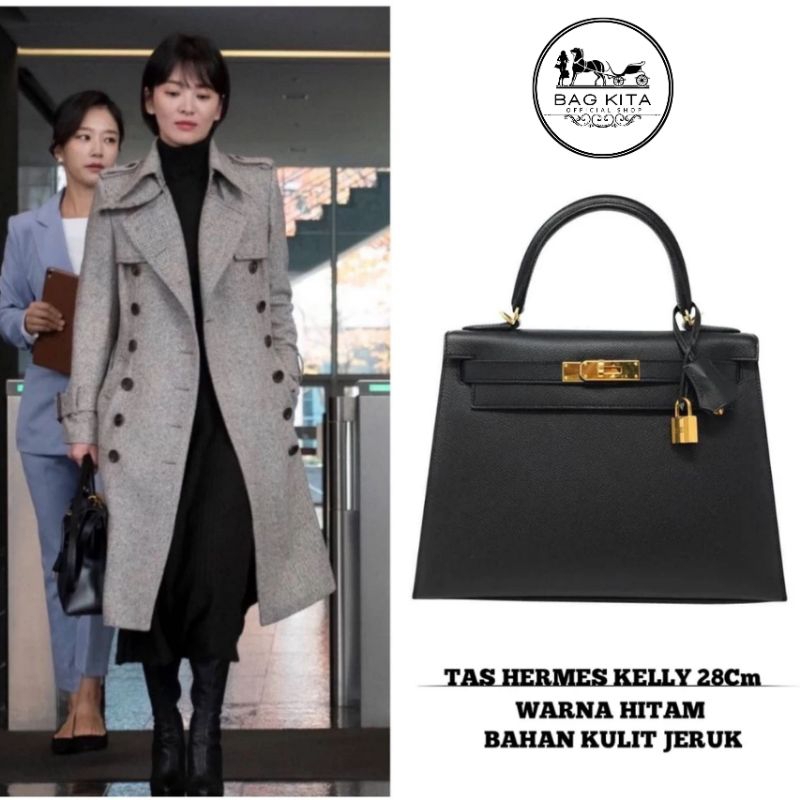 Hitam - Tas Wanita Import 21870HERMES KELLY Premium | Sling Bag Kelly Uk28