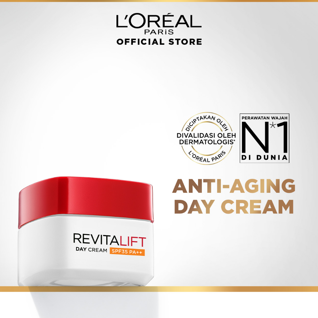 L'Oreal Paris Revitalift Day Cream SPF 35 / PA++ Skin Care - 50ml - (melawan tanda penuaan dini agar